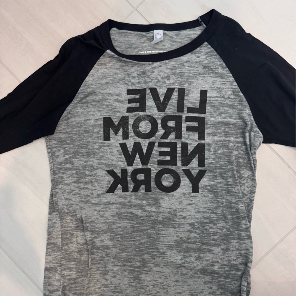 Alternative Gray and Black Live From New York Shirt